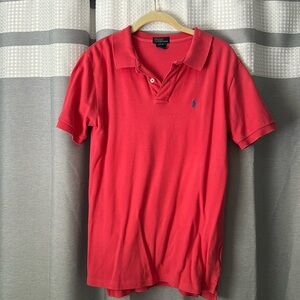 Boys L (14/16) Ralph Lauren Polo. Coral Pink.